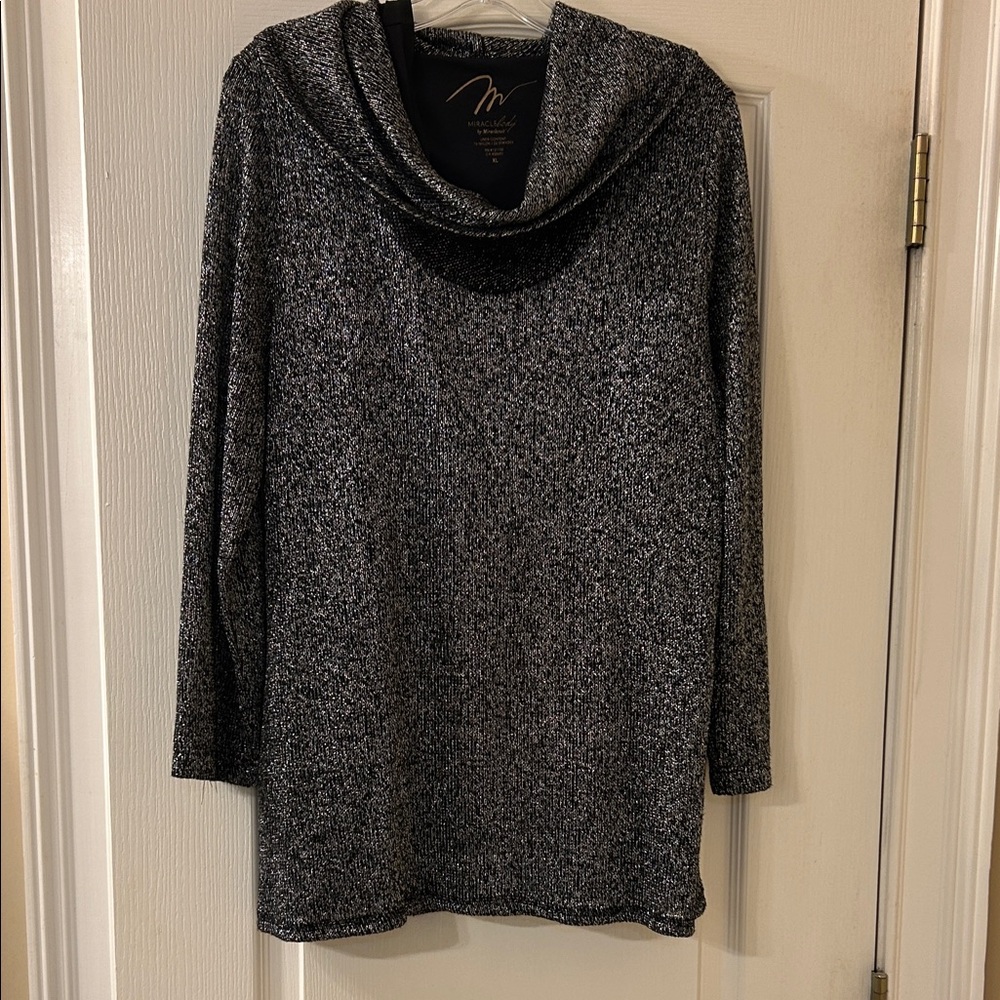 Miraclesuit Charcoal Cowl Neck Sweater